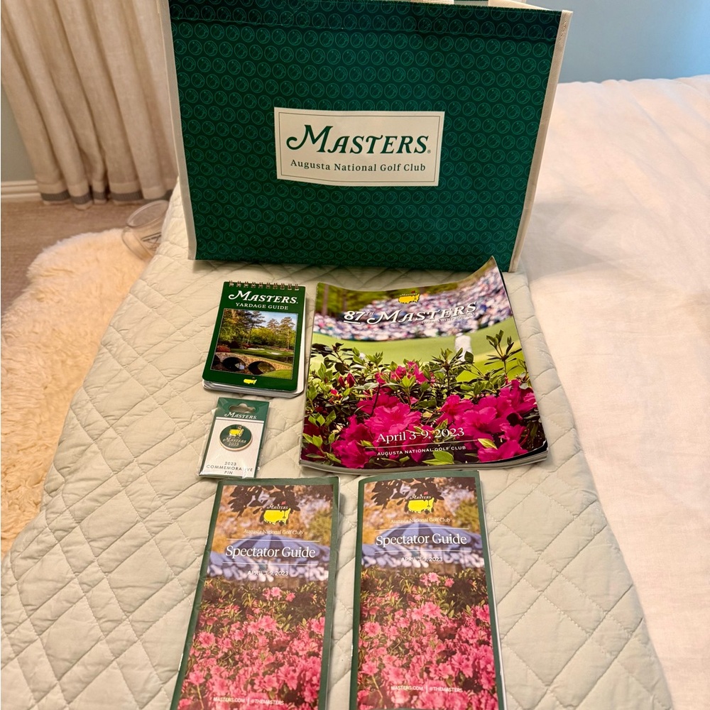 Masters Augusta National Golf Club Shopping Tote Bag & Accessories